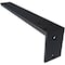 Ekena Millwork Hidden Support Steel Heavy Duty Bracket w/ Back Plate, Powder Coated Black 2 1/2"W x 18"D x 4"H BKTM02X18X04HBPBL - alternate 7